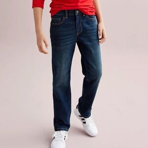 Boys Sonoma Goods For Life Straight-Fit Flexwear Denim Jeans Dark Wash sz 18